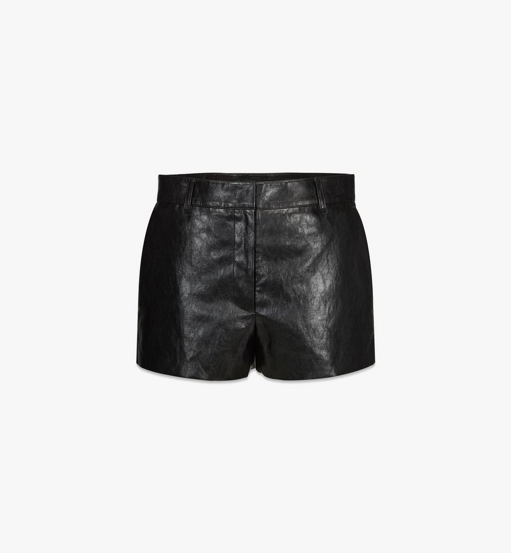 Shorts in Crushed Faux Leather 1